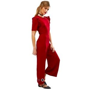 Ruffle sleeve jumpsuit | NWOT